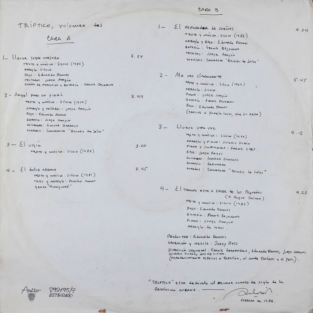 Silvio Rodriguez - Tríptico 2